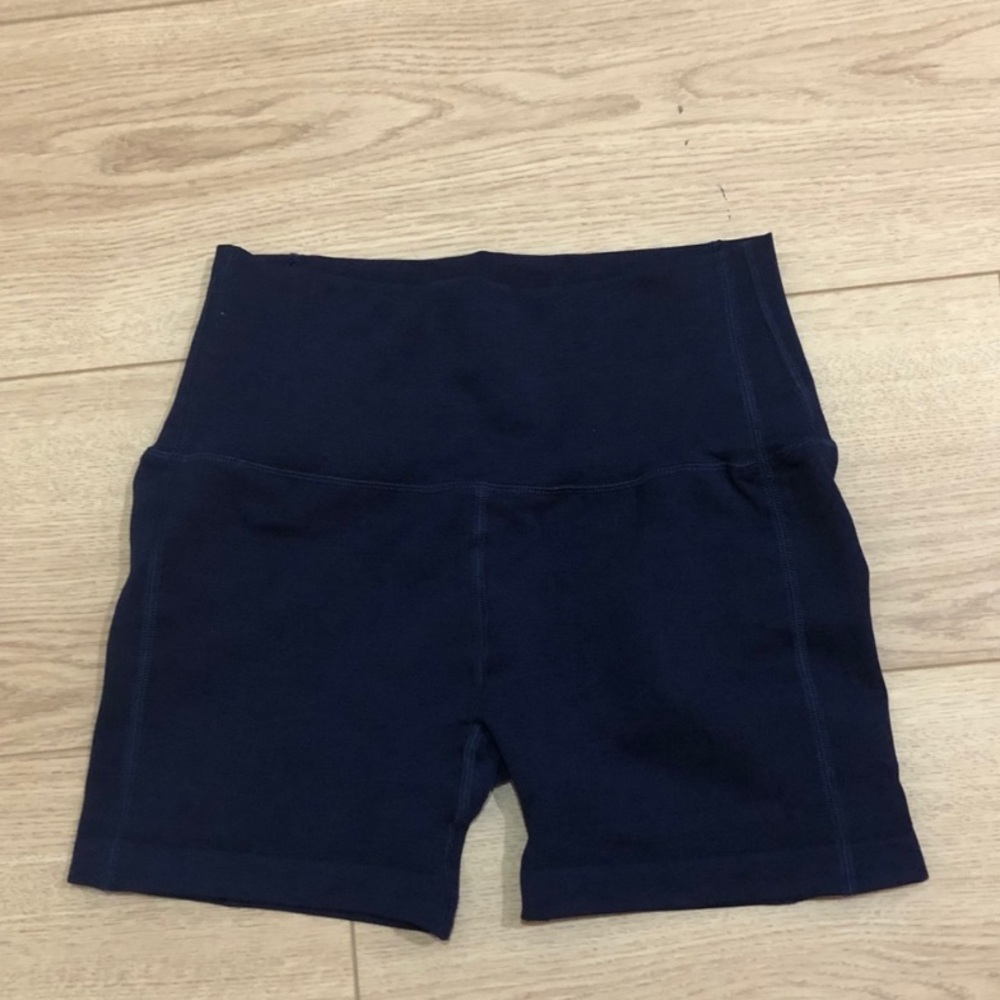 Navy Alphalete R6 shorts